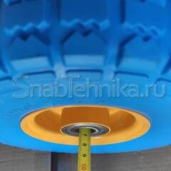 Колесо литое,  вспененный полиуретан 250 мм, со стальным  диском  PV1804-1, шариковый подшипник,  симметричное