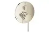 GROHE Essence 24169BE1 Внешняя часть смесителя для ванны скрытого монтажа на 3 потребителя, круглая, никель глянец