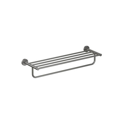Aquatek Европа AQ4115BGM Полка для полотенец, цвет: воронёная сталь