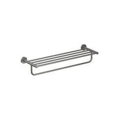 Aquatek AQ4115BGM AQ4115BGM ЕВРОПА полка для полотенец, шлиф. черный хром фото