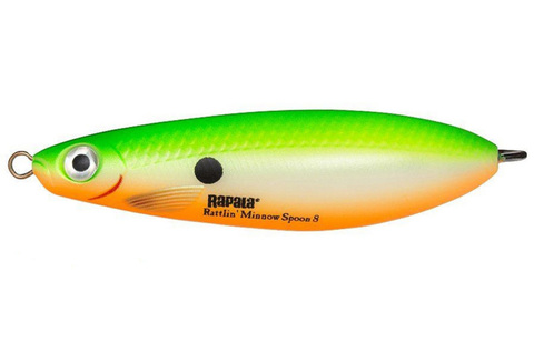 Незацепляйка RAPALA Rattlin' Minnow Spoon 8 см, цвет GSU