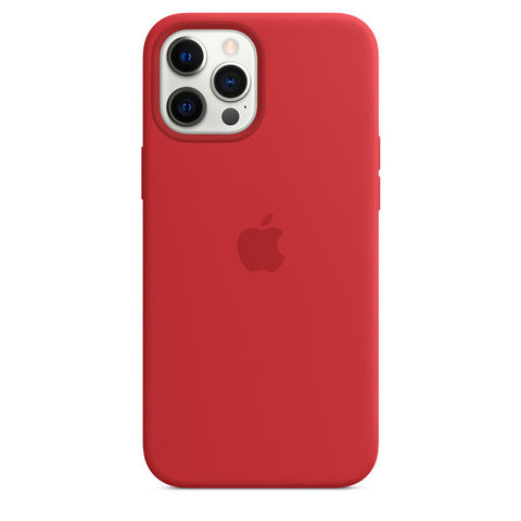 iPhone 12 Pro Max Silicone Case with MagSafe (PRODUCT)RED