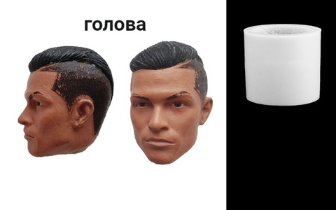 Силиконовый молд Голова № 52 Криштиану Роналду . Реал Мадрид