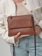Сумка кожаная на плечо кросс-боди Deboro 31069 коппер