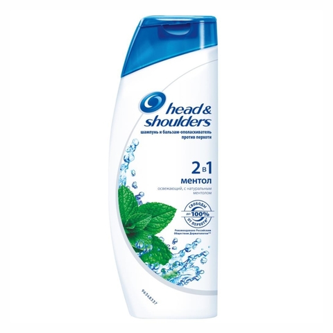 Шампунь HEAD&SHOULDERS 2 в 1 Ментол 400 мл