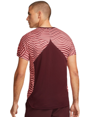 Футболка теннисная Nike Dri-Fit Slam Tennis Top - night maroon/white