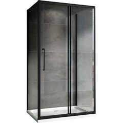 AG30180BH-S60B-S60B Прямоугольный П-образный душевой уголок, пристенная установка 180x60x195 фото
