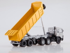 MAZ-6422 (early) with a tipper semi-trailer MAZ-9506-20 gray-orange 1:43 AutoHistory