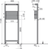 AlcaPlast A104PB/1120 Монтажная рама для смесителя скрытого монтажа