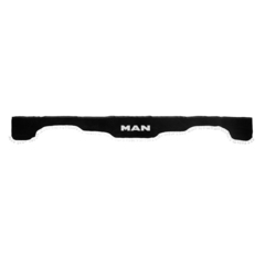 Ламбрекен MAN (флок, черный, белые шарики) 230см
