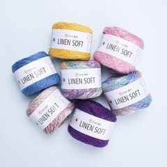 LINEN SOFT YarnArt (30% лён, 36% вискоза, 34% хлопок, 100 гр/272 м)