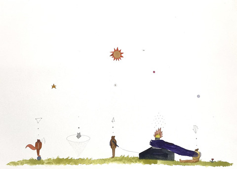 The wind shakes the air