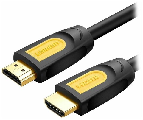 Кабель UGREEN HD101 (11106) HDMI Male To Male Round Cable 15м - Yellow/Black