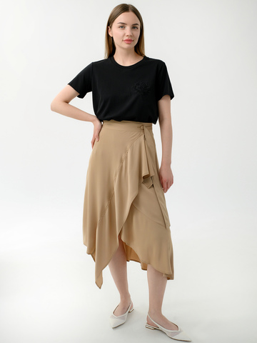 TWINSET Футболка из хлопка с вышивкой