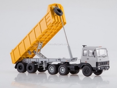 MAZ-6422 (early) with a tipper semi-trailer MAZ-9506-20 gray-orange 1:43 AutoHistory