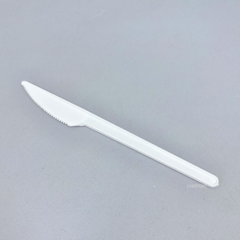 Ножи одноразовые пластиковые Super белые (100 шт.)