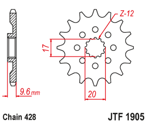 Звезда ведущая JTF1905 14