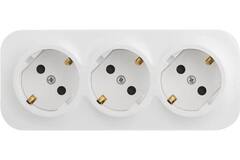 Legrand Quteo белый Розетка 3 с/з  с защ.шторками (Новая )