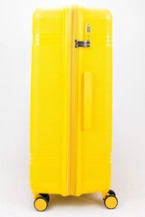 Чемодан MIRONPAN полипропилен желтый (S ручная кладь) 55х38х22 (+3) см/2.8 кг/43 л4