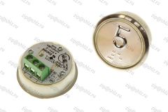 Кнопка (кнопочный модуль) BBP-R331-CMPLT-D-W "5 этаж", круглая, динамическая белая подсветка, Брайль.