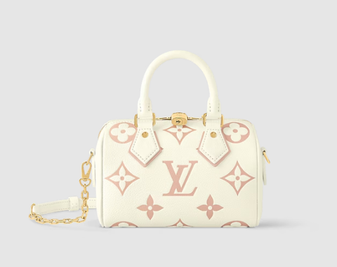 Сумка Louis Vuitton Speedy 20 с плечевым ремнем белый