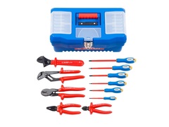 ЗУБР 12 предм., набор диэлектрического губцевого инструмента, Профессионал (2214-H12)