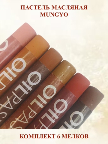Пастель художественная масляная MUNGYO Oil Pastels Набор №4 (6шт)