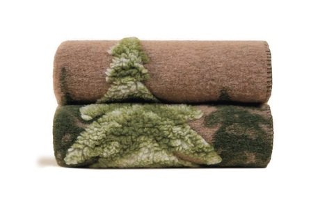 Плед 150x190 Frati Home Bosco Verde бежево-зеленый