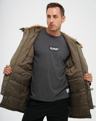 Парка Alpha Industries N-3B Logo Oxford Parka Olive Green (Зеленая)