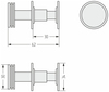 Сунержа 00-2010-0006 Вешалка "ДИСКО" н/ж "СУНЕРЖА" (Без покрытия)