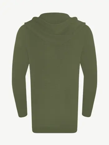 Кардиган с капюшоном из экохлопка