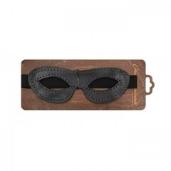 Открытая маска из натуральной кожи, овальная