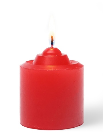Свеча для БДСМ «‎Роза», красная, низкотемпературный воск, 3.2 см