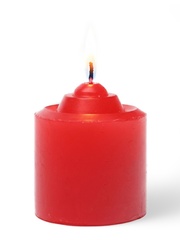 Свеча для БДСМ «‎Роза», красная, низкотемпературный воск, 3.2 см