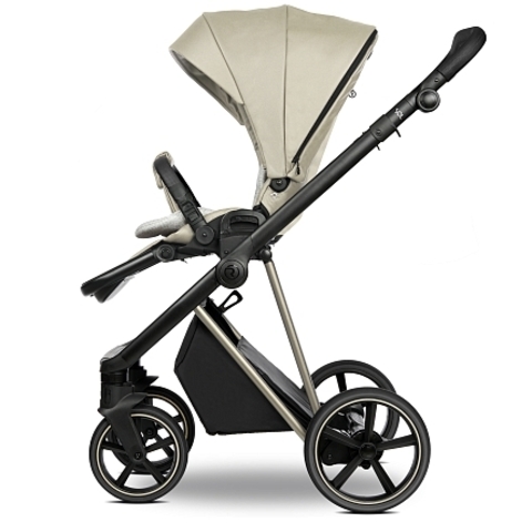 ROAN Коляска 2 в1 Sol Luxury короб + прогулка leather/Almond Sugar /Cham