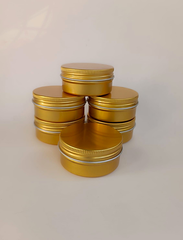 Алюминиевая баночка 50мл цвет золото 6шт