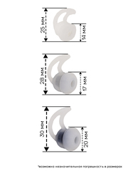 Амбушюры для наушников Bose QC20, QC30, IE2, IE3, ER4P, BOSE StayHear Sport
