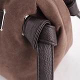 Сумка Саломея 2032 эко-замша шоколад