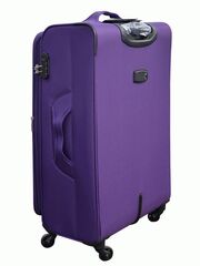 Чемодан Redmond тканевый облегченный ручная кладь Фиолетовый 55х20х39 см без расширения1