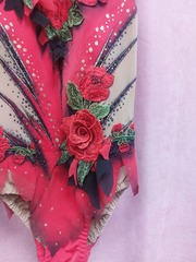 Купальник для художественной гимнастики без страз рост 122-128 см НОВЫЙ