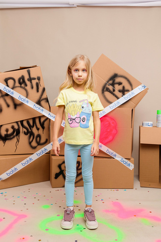 014_БК25 Футболка кор.рукав д/д, желтый