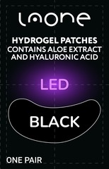 Гидрогелевые черные патчи для LED наращивания LaOne 1пара