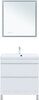 Aquanet 345799 Тумба с раковиной Нота new 75 напольная 2 ящ. цв.белый глянец (345799)
