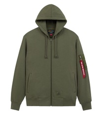 Толстовка Alpha Industries Utility Pocket Full Zip Up OG-107 Green (Зеленый)