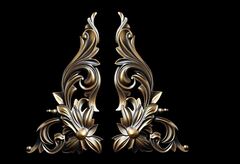 Силиконовый молд № 0013 Вензели