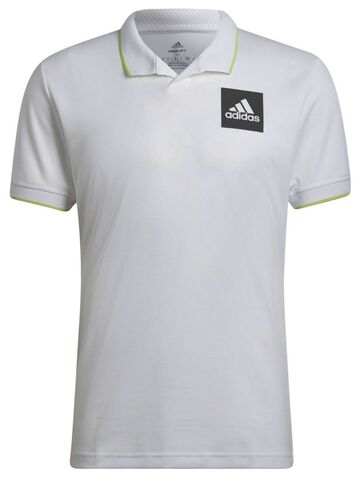 Поло теннисное Adidas Paris Heat.Rdy Tennis Freelift Polo M - white/pulse lime