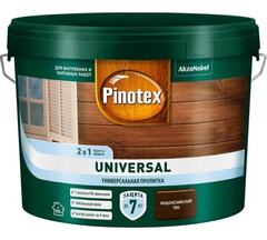 Пропитка защитная для дерева Pinotex Universal 2 в 1 индонезийский тик 9 л