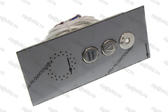 Пост вызывной в сборе с ключом и устройством УПЭ-Р-05 пожарное исполнение 1, красная подсветка, полированная нержавеющая сталь, ПЛВ13П-Н1М0101ЩУ3, 0502.12.00.300ПН