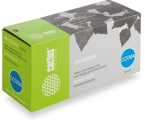 Картридж лазерный Cactus CS-CC530A CC530A черный (3500стр.) для HP Color LaserJet CP2025/CM2320