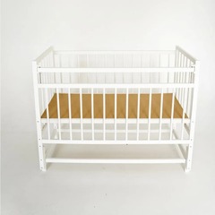Кроватка детская Промтекс Мини КД мпМ белый маятник продольный